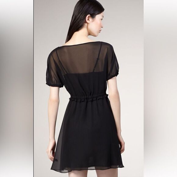 MARC BY MARC JACOBS CUNNINGHAM SILK CHIFFON COCKTAIL DRESS - Picture 2 of 5